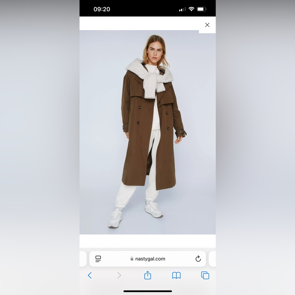 Premium Twill Double Layer Trench Coat worn once or twice